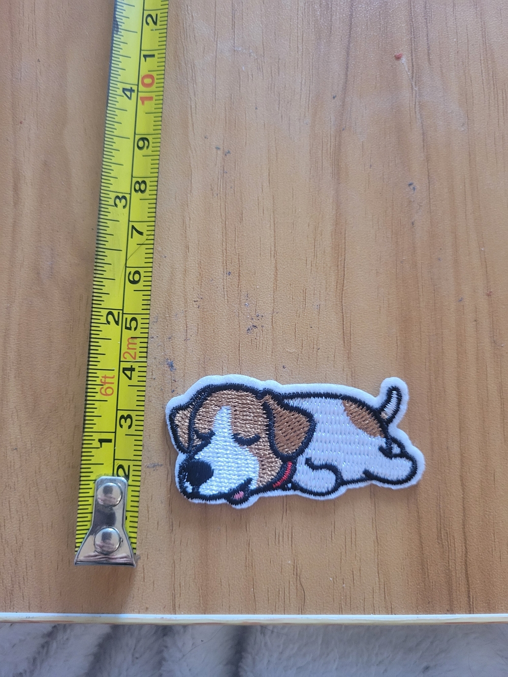 🎃BUY 2 GET 1 FREE🎃Sleeping Dog Embroidered Patch — Brown & White